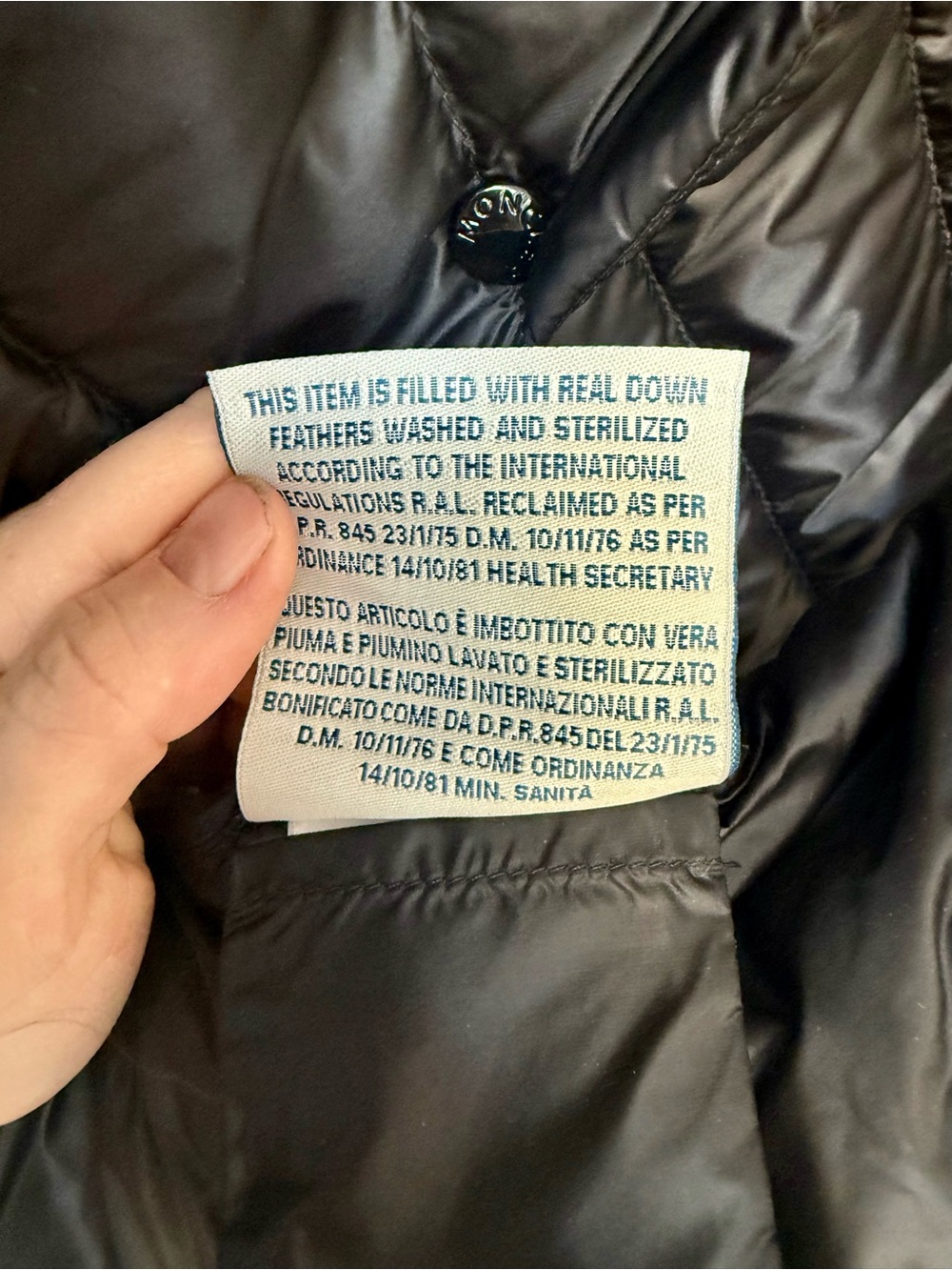 Moncler Liane Quilted Black Vest with Real Down - Picture 13 of 16